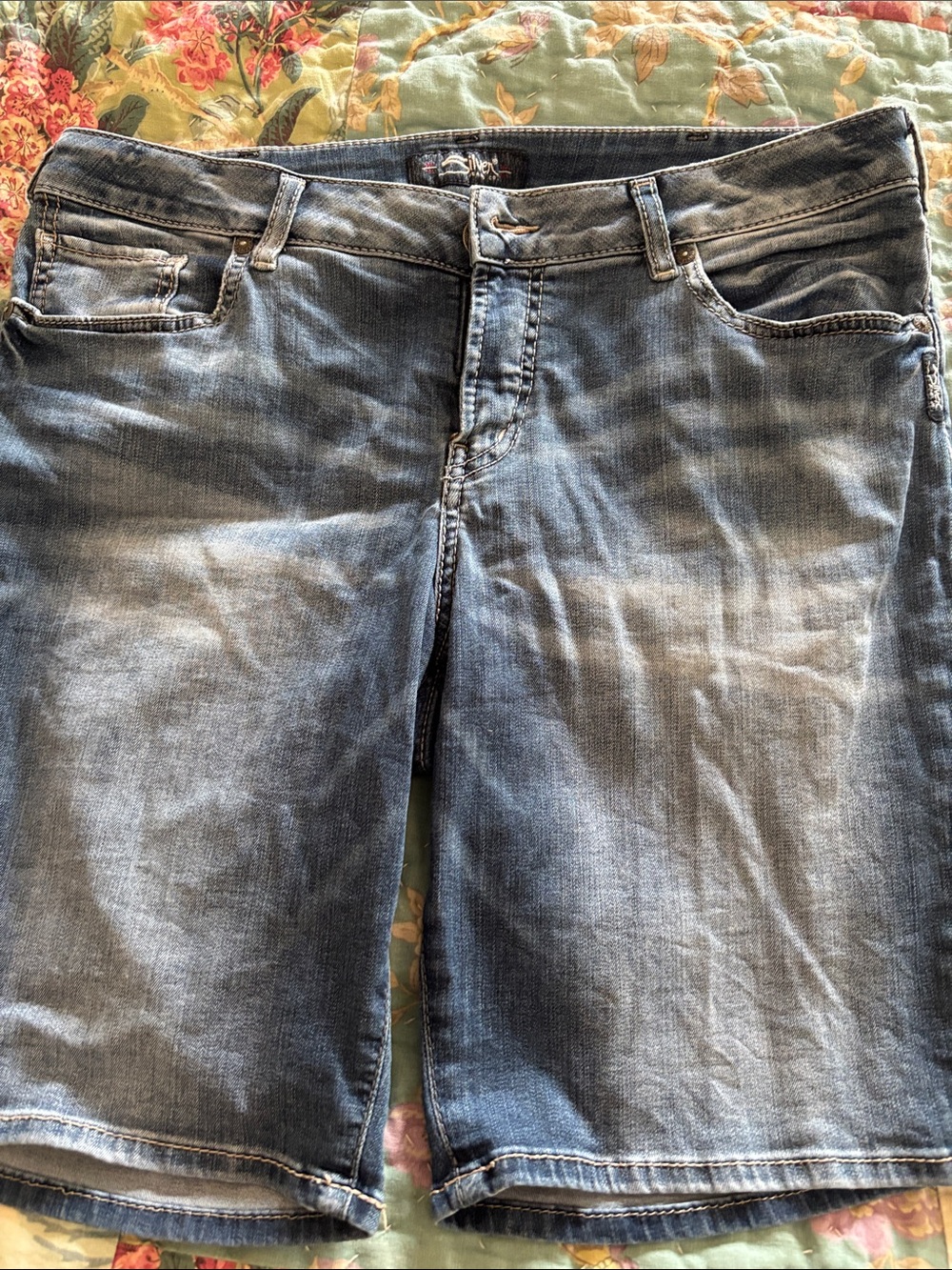 Silver Jeans Light Blue Denim Bermuda Shorts